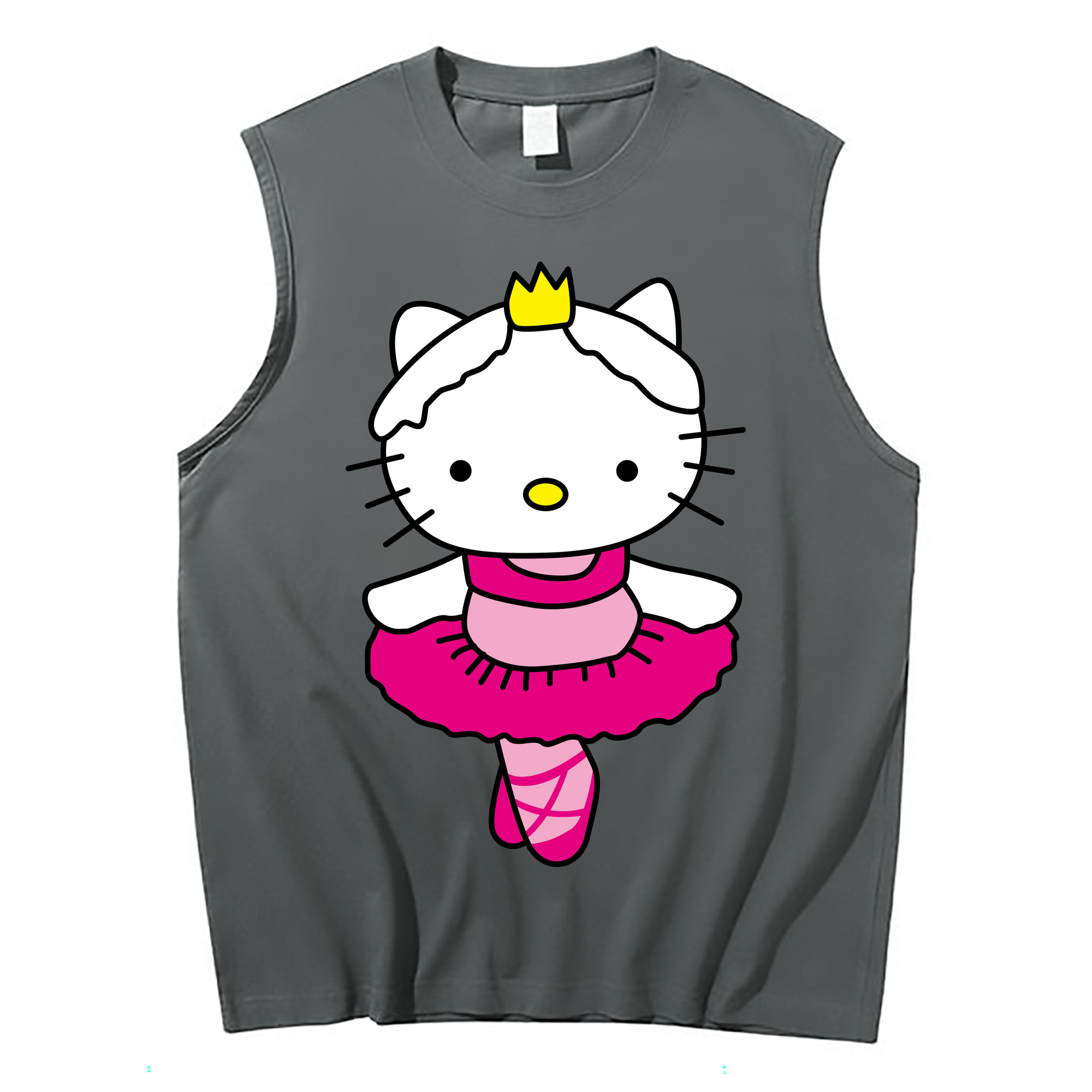 （画像用） Hello Kitty ハローキティ コットン100％タンクトップ（フロントプリント）
